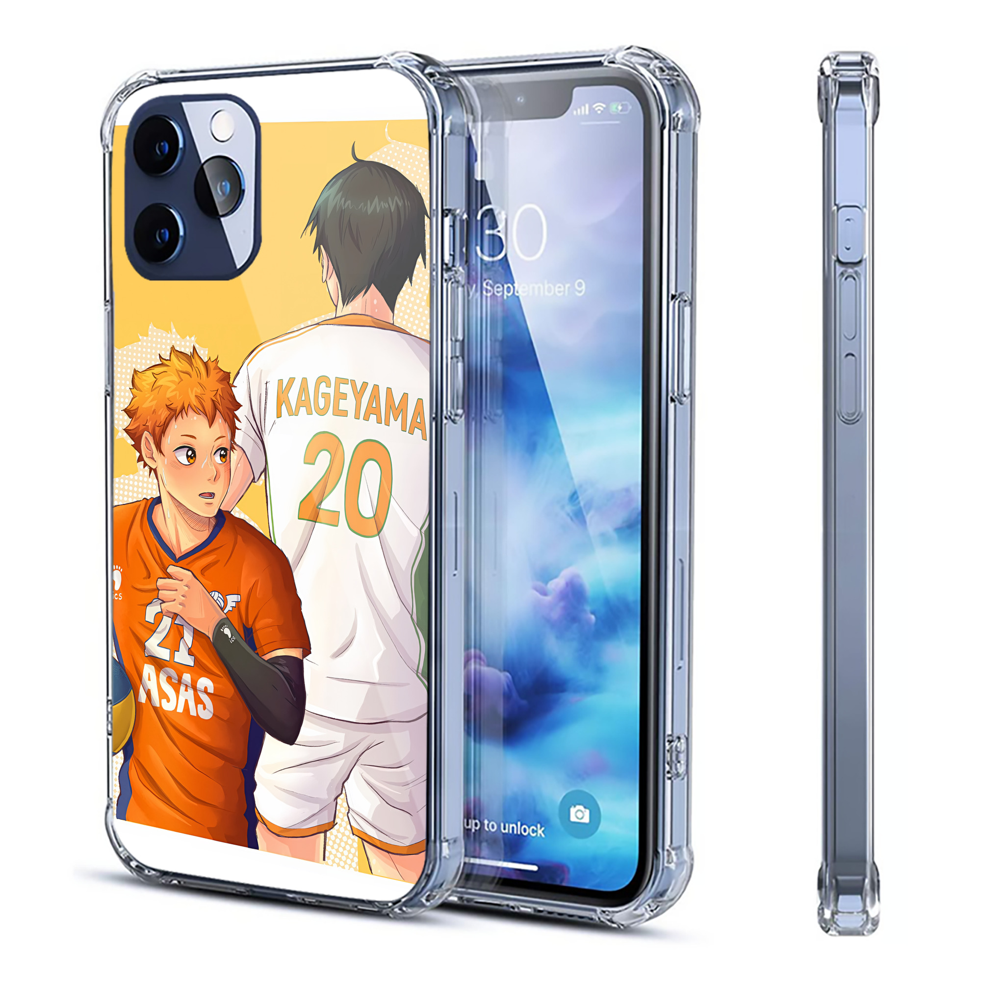 （画像用） ハイキュー!! Haikyu!! 【iPhone 12シリーズ対応】透明スマホケース（クリアソフトケース）
